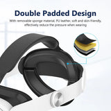 Adjustable Head Strap for Meta Quest 3 Upgrade Headband Comfort Headwear Headset for Oculus Quest 3 VR Accessories - Whyte's Electronics And Gadgets