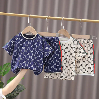 Boys Clothes Sets Summer 2024 Children's Suit T-shirts Shorts Pants 2pcs Tracksuits For Baby Cotton Outfits Toddler 1 To 5 Years
