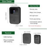 1Set Smart Home Wireless Video Doorbell 2-Way Audio HD