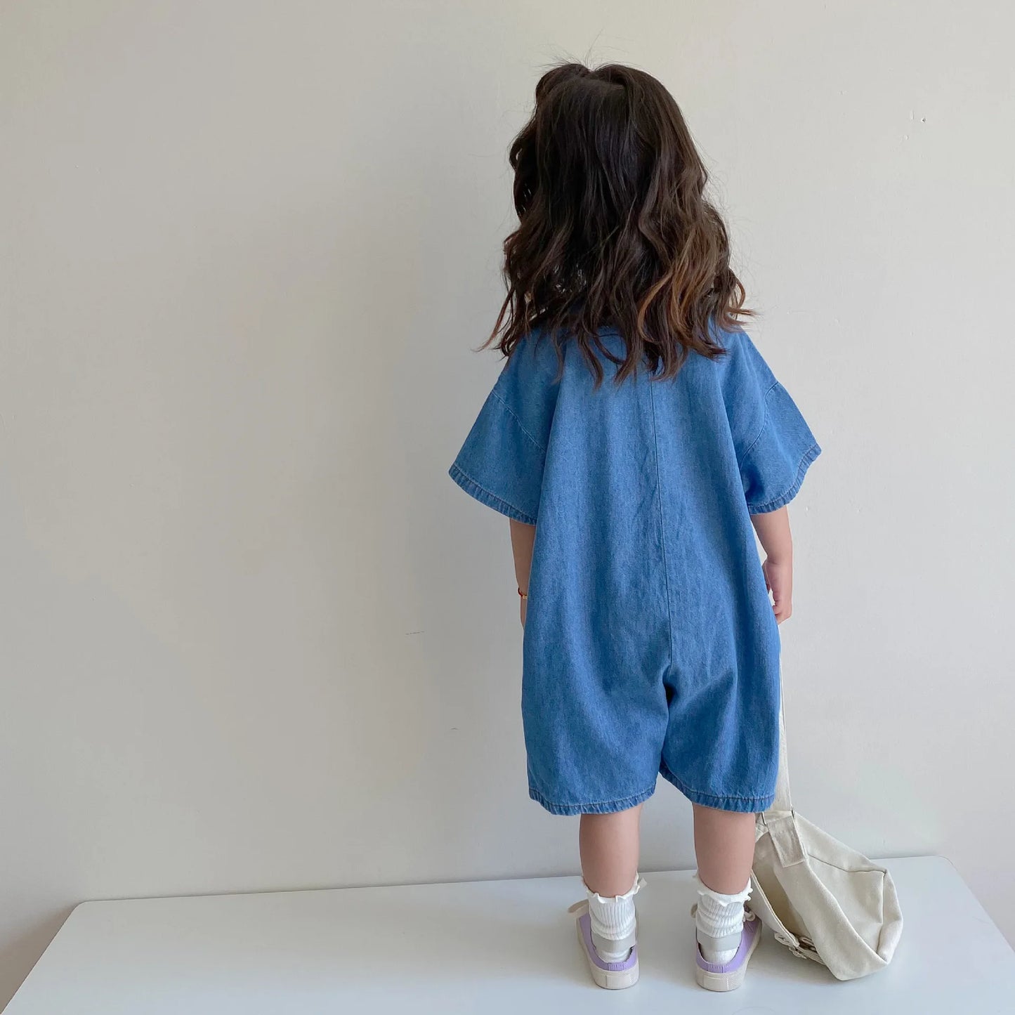 Kids Denim Jumpsuit Children's Jeans Overalls For Girls Boys Shorts Rompers 2022 New Summer Baby Toddler One Piece Clothes Pants