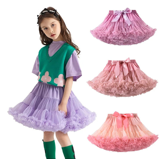 Girl Tulle Tutu skirt/ Ballet Skirts for Ages 1-10Y