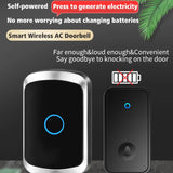 Self Powered Waterproof Wireless Doorbell Smart Home