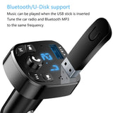 Car Mp3 Player Dual Usb Fast Charger Fm Bluetooth Receiver Bluetooth Compatible 5.0 Fm Transmitter Usb Flash Drive Plug Car Kit - Whyte's Electronics And Gadgets