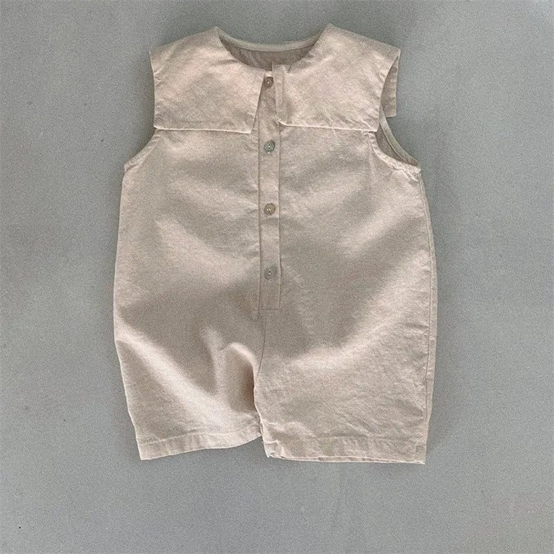 Girls Overall, Sleeveless Boys One Piece Overall loose fitting