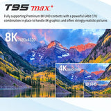 T95 MAX Plus Smart TV Box Android 9.0 Amlogic S905X3 4GB 64GB Wifi USB3.0 1080P H.265 4K 60fps Media Player - Whyte's Electronics And Gadgets