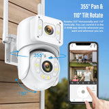 Surveillance Cameras WiFi IP, Dual  Lens Waterproof