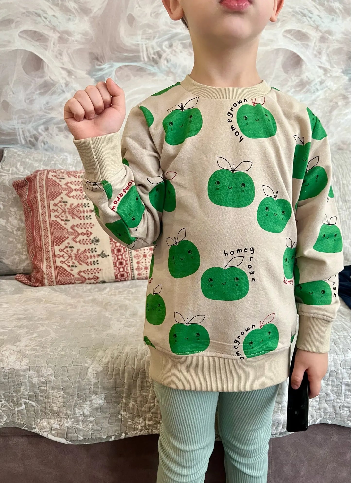 Jumping Meters New Arrival Apples Print  Girls Sweatshirts Hot Selling Children's Clothes Long Sleeve Autumn Shirts