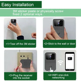 1Set Smart Home Wireless Video Doorbell 2-Way Audio HD