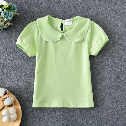 Girls Short Sleeve Blouse
