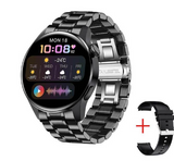 LIGE Bluetooth Call Smart Watch Men Full Touch/ Waterproof Heart Rate Steel Band Smartwatch/ New Arrival - Whyte's Electronics And Gadgets