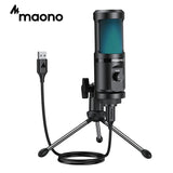 Gaming USB Microphone Desktop Condenser Podcast