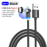 LED 540 Magnetic USB Cable Fast Charging USB type C Cable Magnet Charger Micro Cable - Whyte's Electronics And Gadgets