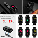 M1 2 in 1 Smart Bracelet Wireless Bluetooth Headset/Digital Electronic wristband headset/ New Arrival - Whyte's Electronics And Gadgets