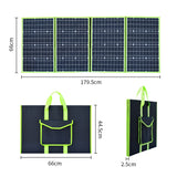 300W 100W Foldable Solar Panel Kit 12V 24V Battery Charger Controller Portable Placa Solar / New Arrival - Whyte's Electronics And Gadgets