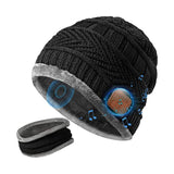 2in1 Winter Bluetooth 5.0 Headset Headband Warm Music Hat with Soft Scarf Microphone - Whyte's Electronics And Gadgets