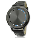 Fashion Led Watch Touch Screen Watch Men Creative Dot Matrix Blue Light Led Watch/ New Arrival - Whyte's Electronics And Gadgets