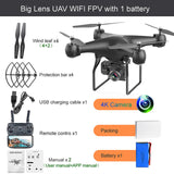 JIMITU RC Drone Quadrocopter UAV with 4K ESC Camera Profesional WIFI Wide-angle Aerial s - Whyte's Electronics And Gadgets