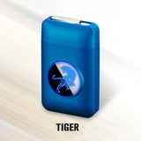 Metal Cigarette Case Box with USB Electronic Lighter/ Tobacco Storage Case/ New Arrival - Whyte's Electronics And Gadgets