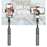 FANGTUOSI Foldable Wireless Bluetooth Selfie Stick Tripod with Bluetooth shutter Fill Light/ New Arrival - Whyte's Electronics And Gadgets