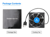 C1 Mini Cooling Fan cooler Set/ Wireless/ Silent/  USB Power Radiator 80x80x25mm/ New Arrival - Whyte's Electronics And Gadgets