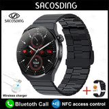 NFC Smart Watch Men GT3 Pro AMOLED 390*390 HD Screen Heart Rate Bluetooth Call IP68 Waterproof/ New Arrival - Whyte's Electronics And Gadgets