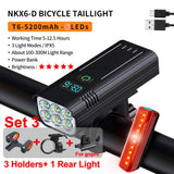 NATFIRE 10000mAh Bicycle Light Digital Battery Indicator USB Rechargeablet Set with 3 Holders/New Arrival - Whyte's Electronics And Gadgets