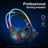 ONIKUMA X15 Pro RGB Head Beam Gaming Headphones with Mic 3.5mm Durable Stereo Surround/New Arrival - Whyte's Electronics And Gadgets