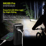 NATFIRE 10000mAh Bicycle Light Digital Battery Indicator USB Rechargeablet Set with 3 Holders/New Arrival - Whyte's Electronics And Gadgets