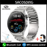 NFC Smart Watch Men GT3 Pro AMOLED 390*390 HD Screen Heart Rate Bluetooth Call IP68 Waterproof/ New Arrival - Whyte's Electronics And Gadgets