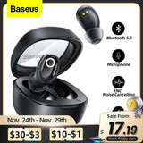 Baseus WM02 TWS Wireless Earphone Bluetooth 5.3 Headphone Headset True Wireless Earbuds/ New Arrival - Whyte's Electronics And Gadgets