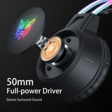 ONIKUMA X15 Pro RGB Head Beam Gaming Headphones with Mic 3.5mm Durable Stereo Surround/New Arrival - Whyte's Electronics And Gadgets