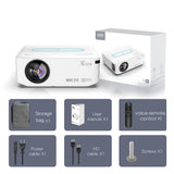 Transpeed Projector 12000 Dual Wifi HD 1920*1080p Auto Correction Home Theatre/ New Arrival - Whyte's Electronics And Gadgets