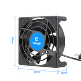 C1 Mini Cooling Fan cooler Set/ Wireless/ Silent/  USB Power Radiator 80x80x25mm/ New Arrival - Whyte's Electronics And Gadgets