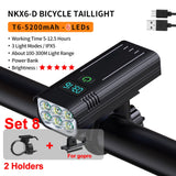 NATFIRE 10000mAh Bicycle Light Digital Battery Indicator USB Rechargeablet Set with 3 Holders/New Arrival - Whyte's Electronics And Gadgets