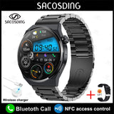 NFC Smart Watch Men GT3 Pro AMOLED 390*390 HD Screen Heart Rate Bluetooth Call IP68 Waterproof/ New Arrival - Whyte's Electronics And Gadgets