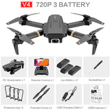 V4 Rc Drone 4k HD Wide Angle Camera 1080P WiFi fpv Drone Dual Camera Quadcopter Real-time transmission - Whyte's Electronics And Gadgets