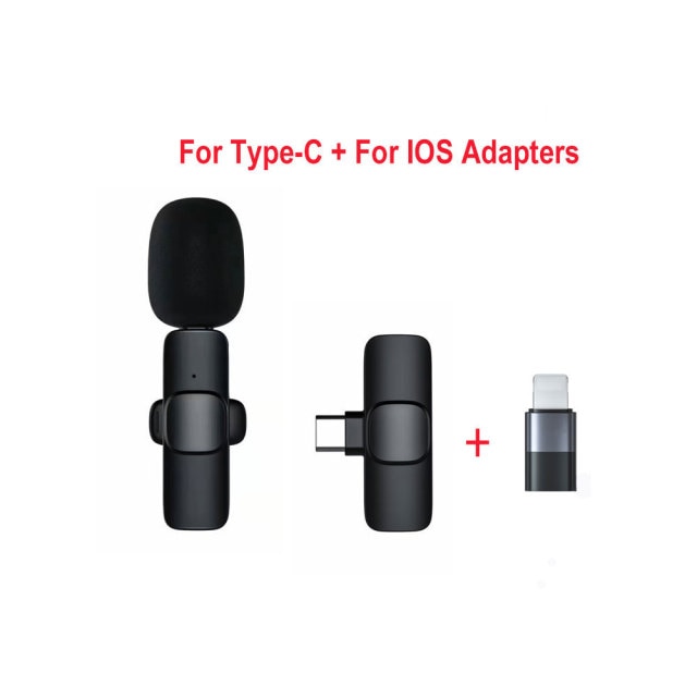 Wireless Lavalier Microphone Portable Audio Video Recording Mic – Whyte's  Electronics And Gadgets