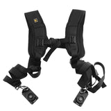 Double Dual Camera Shoulder Strap/ Camera Belt Adjustment for Canon Nikon Sony 2 Cameras/New Arrival - Whyte's Electronics And Gadgets